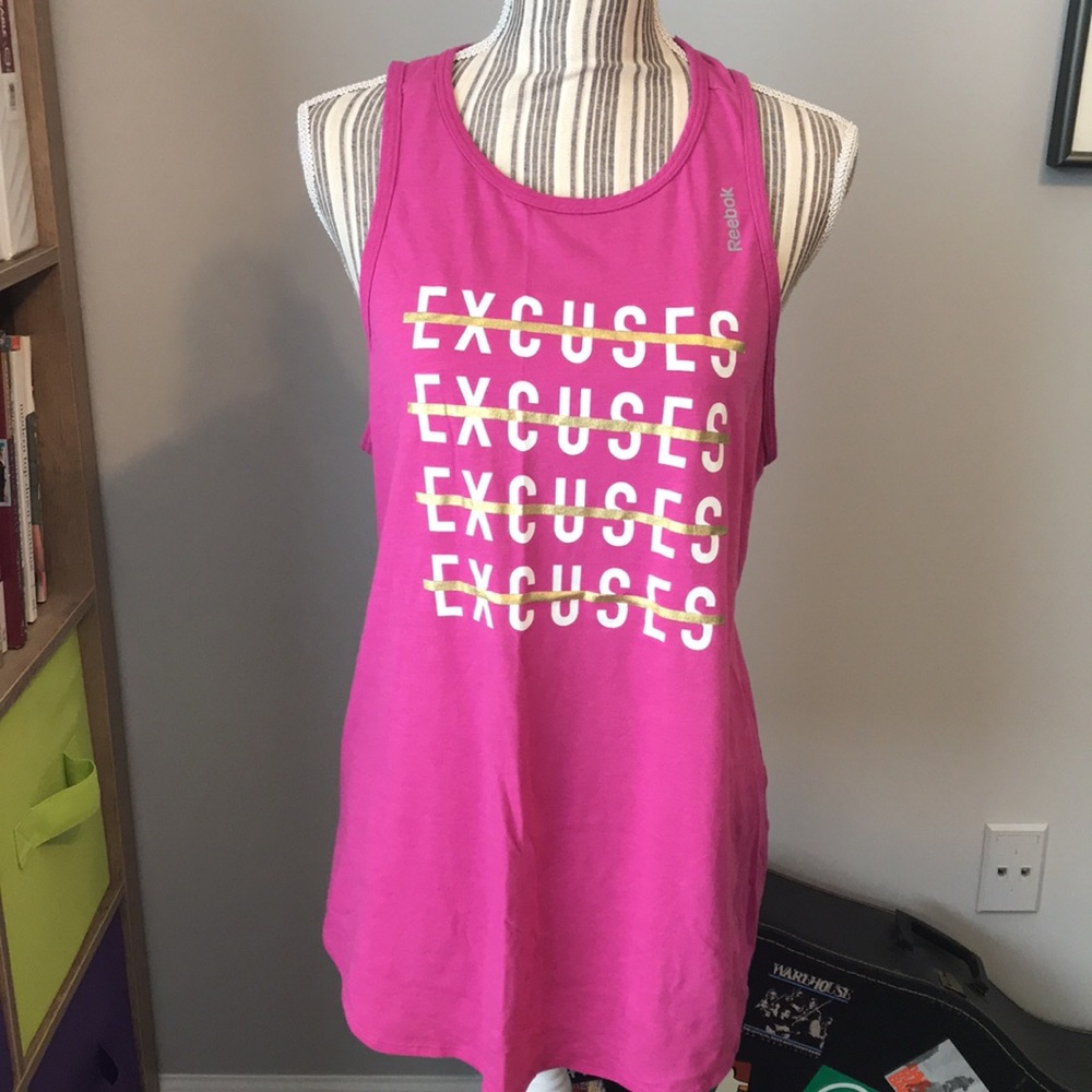 Reebok No Excuses workout tank top